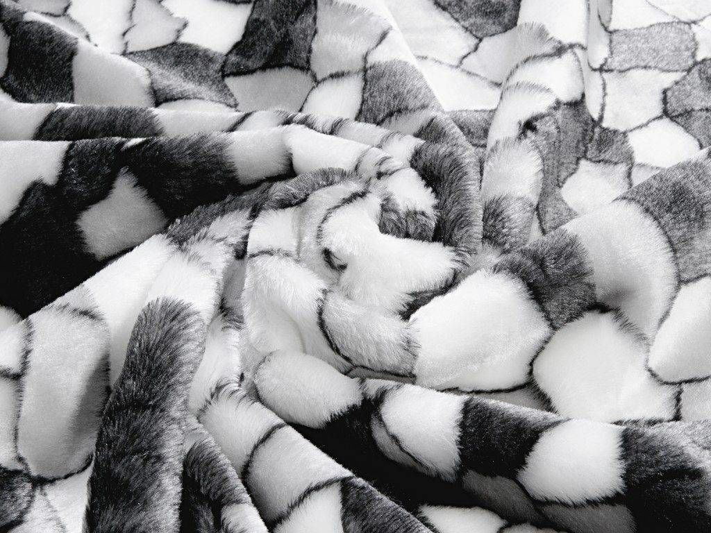 Plyš - Edelgrey 1 sivá mozaika