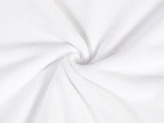 Froté Velur biele obojstranné, metráž š. 150 cm