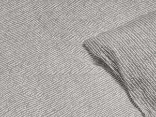 Bavlnené posteľné obliečky - drobné tvary na sivom