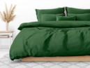 Bavlnené posteľné obliečky - tmavo zelené