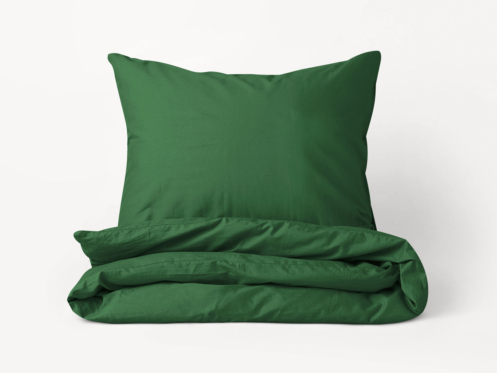 Bavlnené posteľné obliečky - tmavo zelené staré