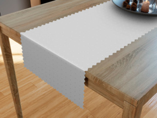Luxusný teflónový behúň na stôl - sivý s lesklými obdĺžničky