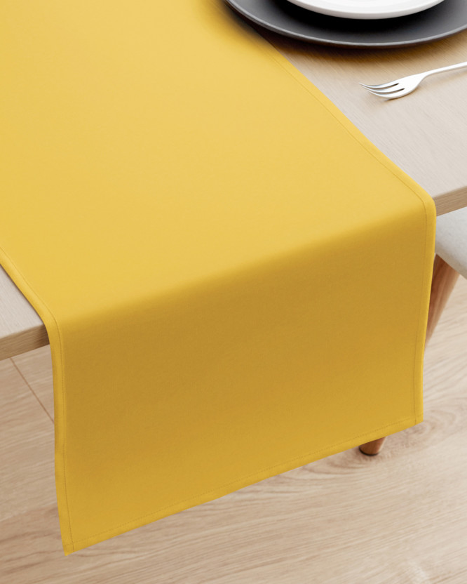 Behúň na stôl 100% bavlnené plátno - medovo žltý