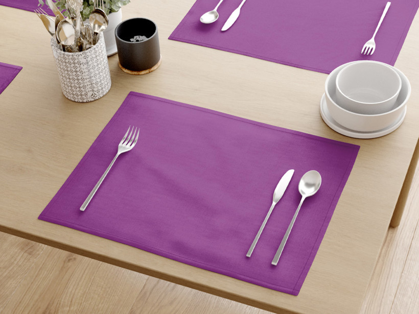 Prestieranie na stôl 100% bavlnené plátno - fialové - sada 2ks