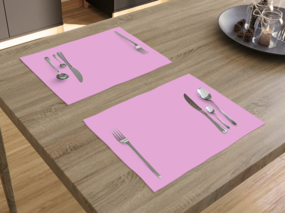 Bavlnené prestieranie na stôl - ružové - sada 2ks