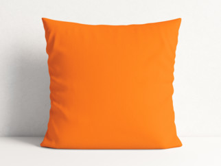 Bavlnená obliečka na vankúš - oranžová