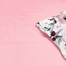 Bavlnené posteľné obliečky Duo - kvety sakury s pastelovo ružovou