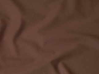 Bavlnená jednofarebná látka - plátno SUZY TMAVO HNEDÁ - šírka 145 cm