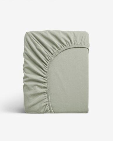 Jersey elastická plachta - šalviovo zelená