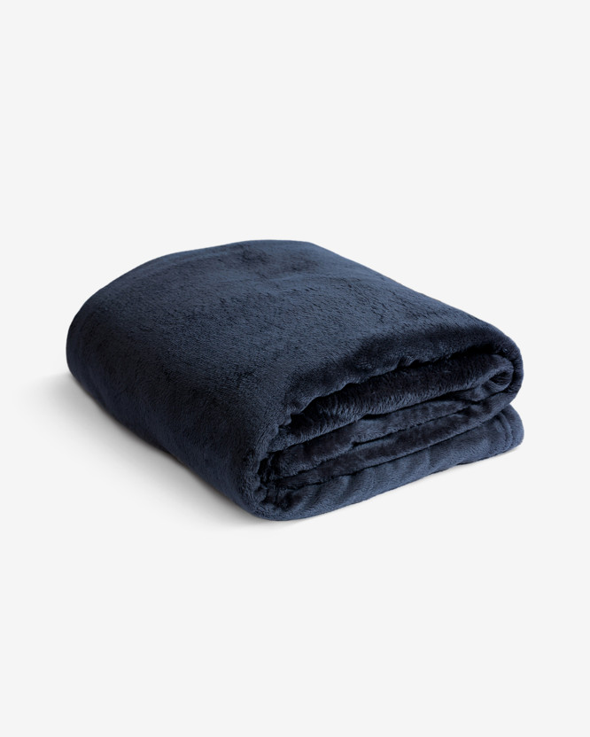 Kvalitná deka z mikrovlákna - atramentovo modrá