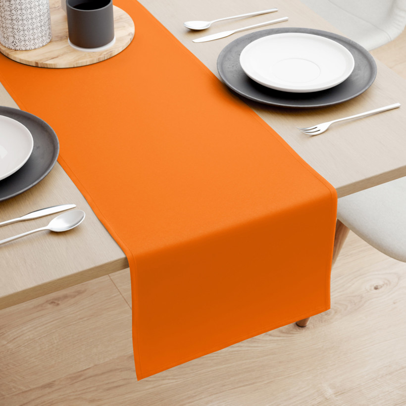 Behúň na stôl 100% bavlnené plátno - oranžový