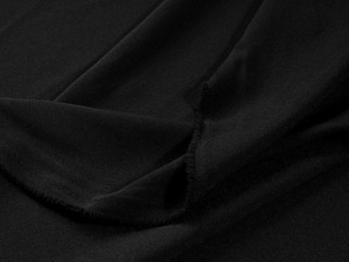 Dekoračná jednofarebná látka Rongo čierna šírka 150 cm