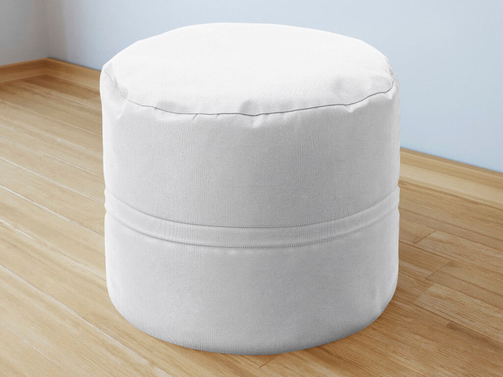 Bavlnený sedacie bobek 50x40 cm - biely