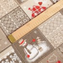 Vianočná dekoračná látka Loneta - snehuliaci - šírka 140 cm
