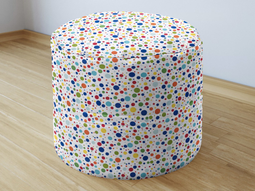 Detský bavlnený sedacie bobek 50x40cm - farebné bodky