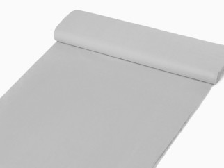 Bavlnená jednofarebná látka - plátno Suzy - platinovo sivá - šírka 160 cm