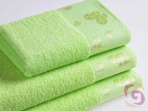 Froté uterák / osuška svetlo zelený - detail 1