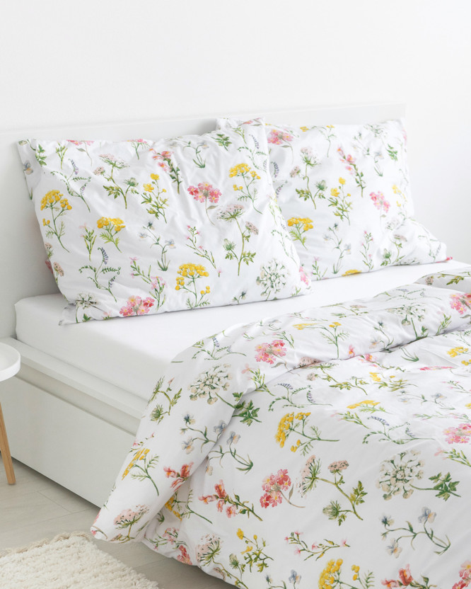 Bavlnené posteľné obliečky - kvitnúca lúka
