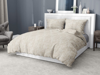 Bavlnené posteľné obliečky - vzor 800 žíhaně hnedé