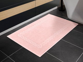 Kúpeľňová froté predložka „Ina” 50x70 cm - pastelovo ružová