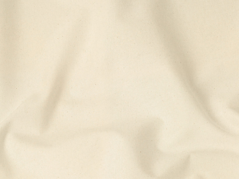 Bavlnená jednofarebná látka - plátno Uni - režná