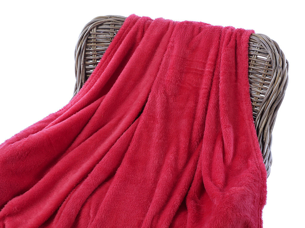 Kvalitná deka z mikrovlákna - červená