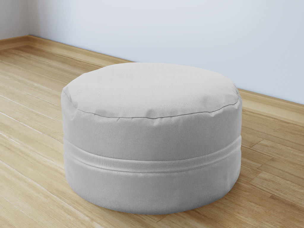 Bavlnený sedacie bobek 50x20 cm - svetlo sivý