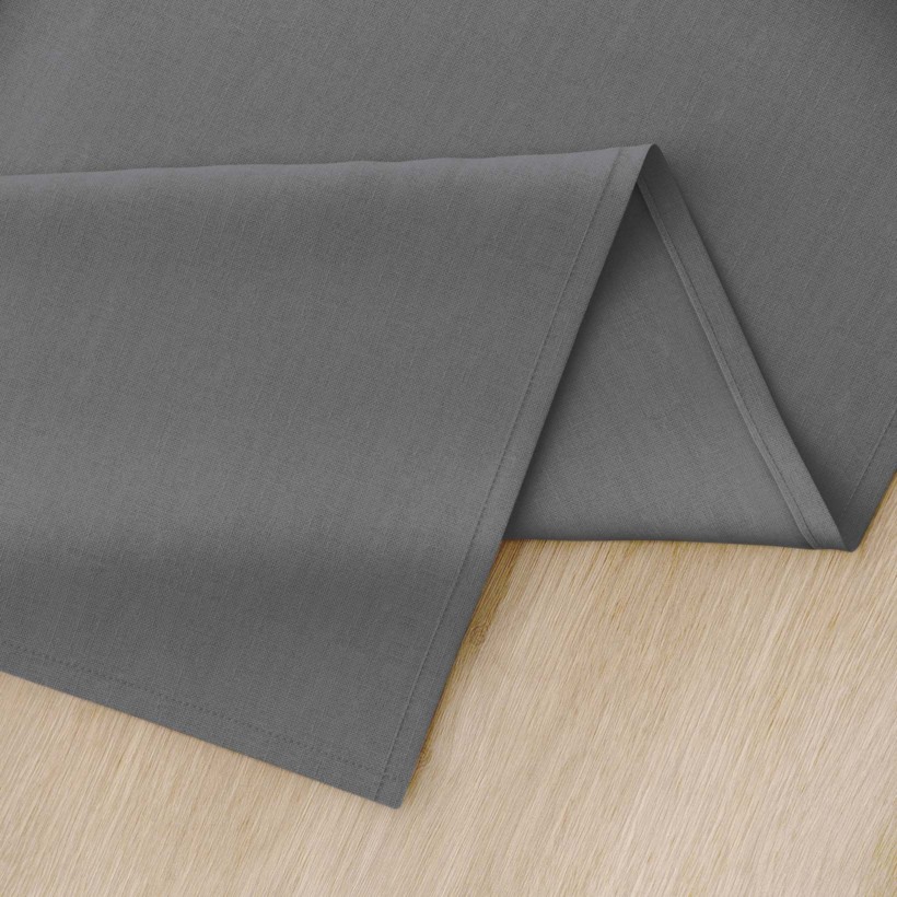 Behúň na stôl 100% bavlnené plátno - tmavo sivý