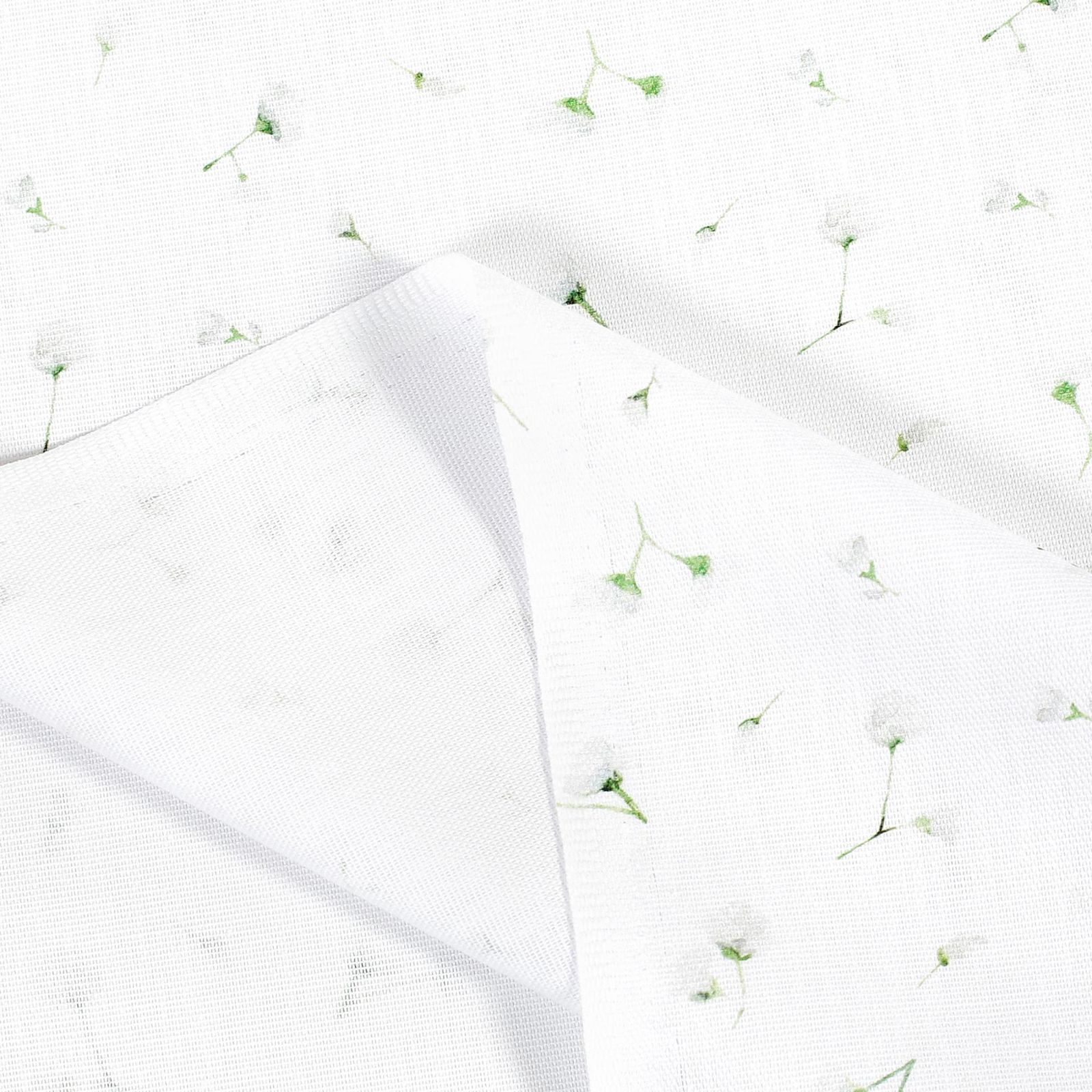 Dekoračná látka Loneta - drobné kvetinky na bielom