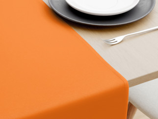 Bavlnený behúň na stôl - oranžový