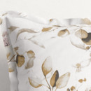 Bavlnená obliečka na vankúš s ozdobným lemom - hnedý eukalyptus