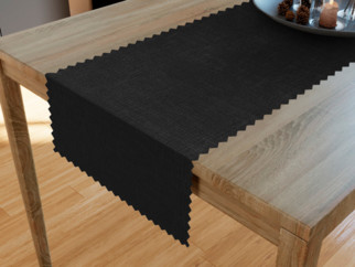Dekoračný behúň na stôl - čierny