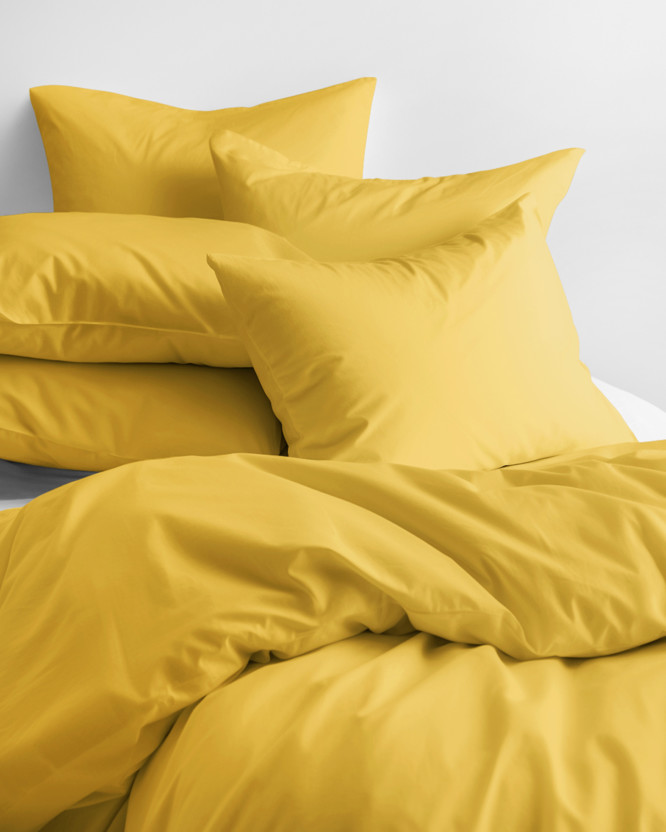 Bavlnené posteľné obliečky - medovo žlté