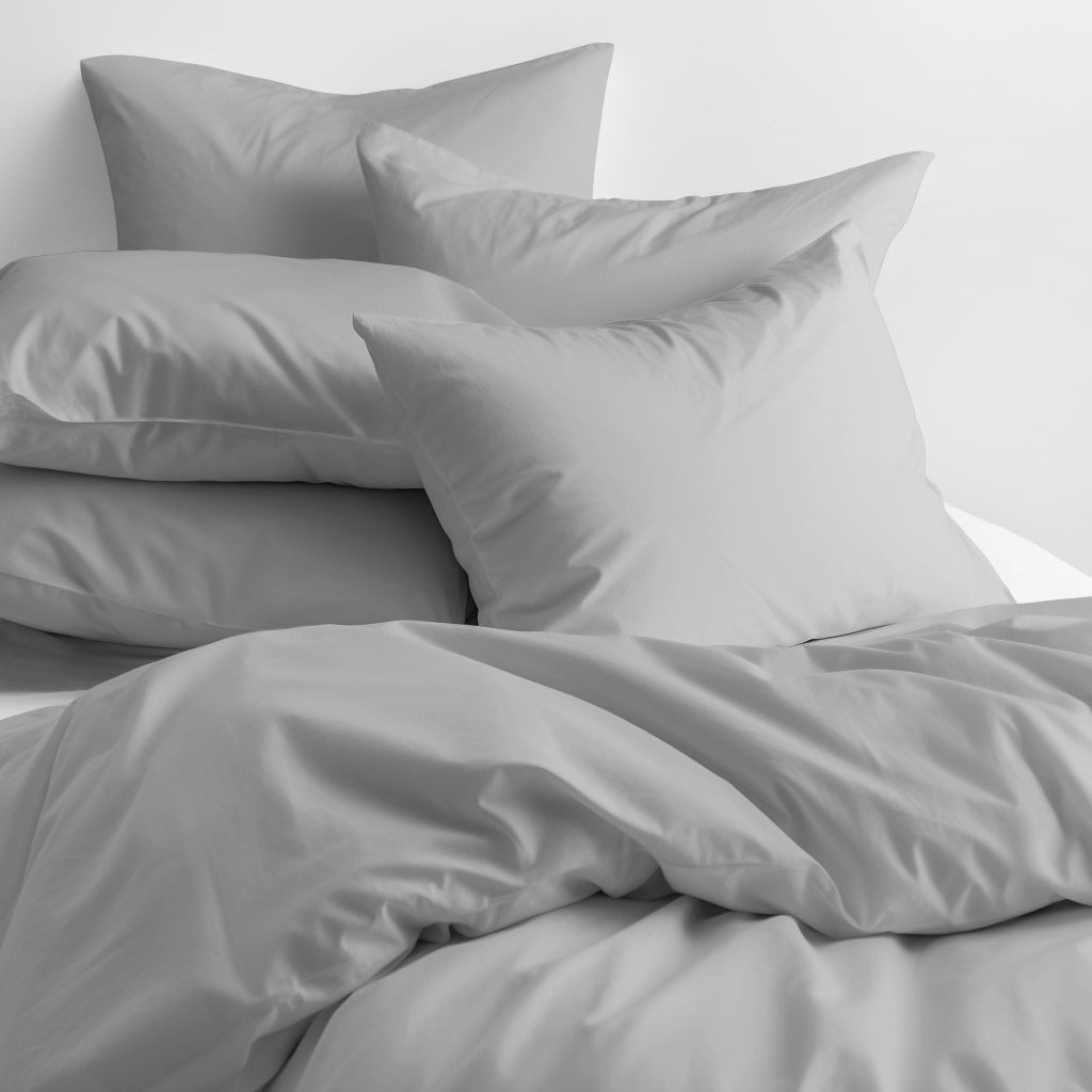 Bavlnené posteľné obliečky - sivé