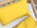 Detské bavlnené obliečky do postieľky - žlté