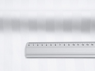 Damašok Atlas Gradl biely - vzor 369 prúžky 2 cm - metráž š. 140 cm