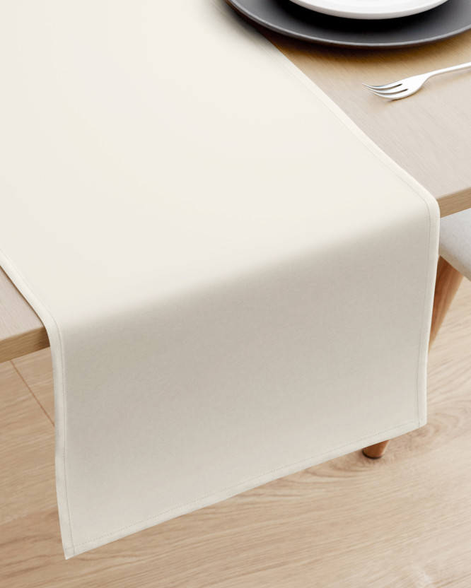 Behúň na stôl 100% bavlnené plátno - slonová kosť
