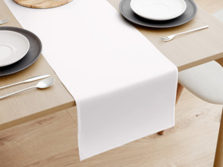 Bavlnený behúň na stôl - biely