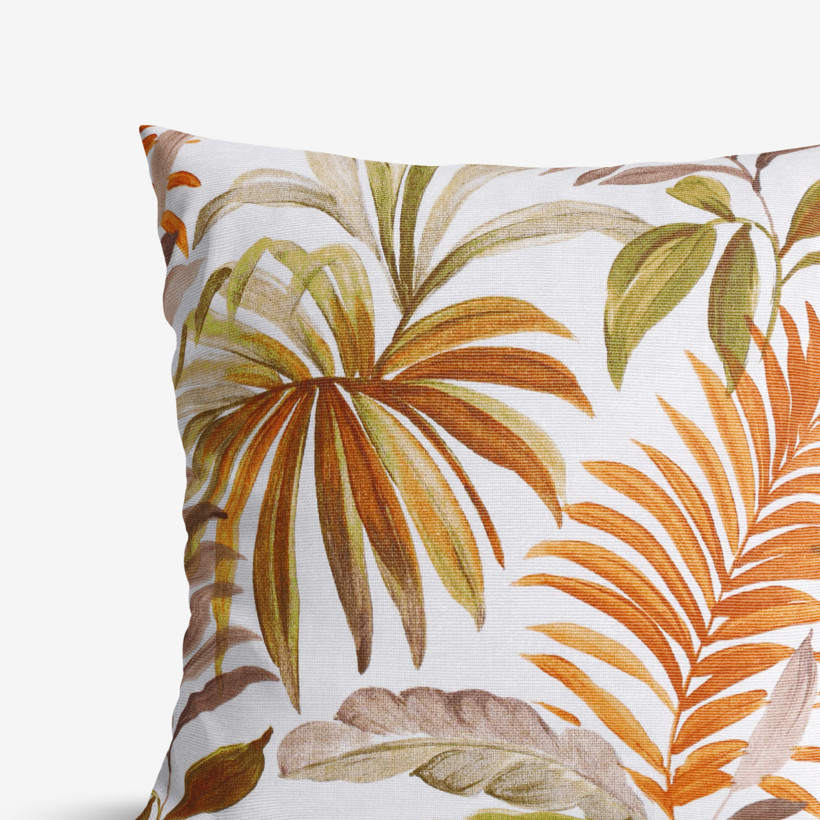 Dekoračná obliečka na vankúš Loneta - farebné palmové listy