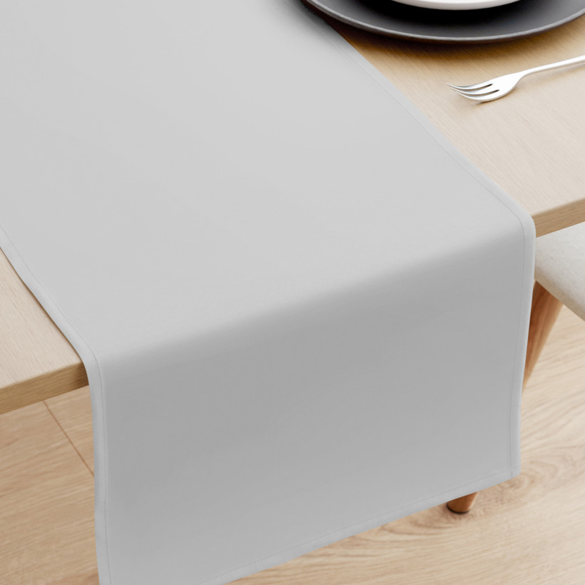 Behúň na stôl 100% bavlnené plátno - svetlo sivý