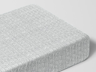 Bavlnená napínacia plachta - vzor drobné sivé tvary na bielom