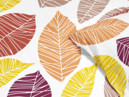 Bavlnené posteľné obliečky - vzor 1012 farebné listy