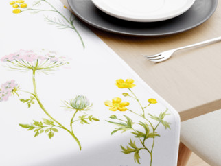 Behúň na stôl 100% bavlnené plátno - kvitnúca lúka