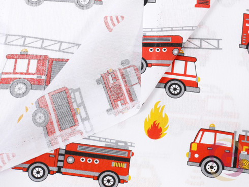 Bavlnené plátno SIMONA - hasičská autá