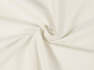 Bavlnená jednofarebná látka - plátno Suzy - slonová kosť - šírka 160 cm