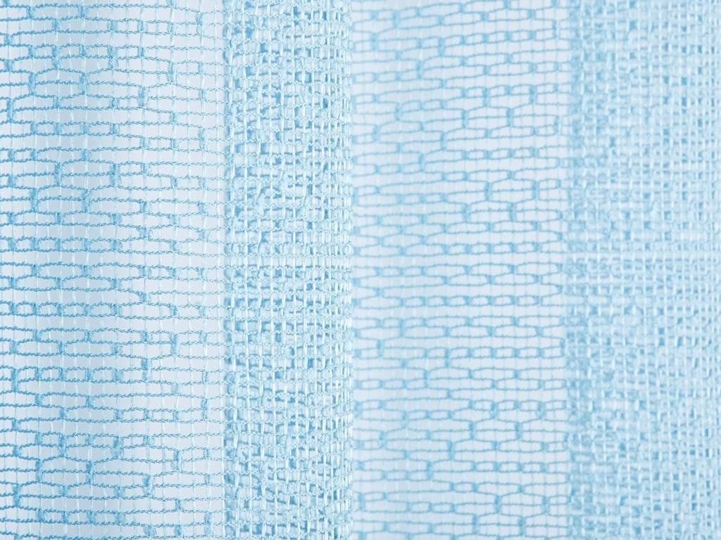 Žakárová záclona - blankytne modrá sieť - metráž