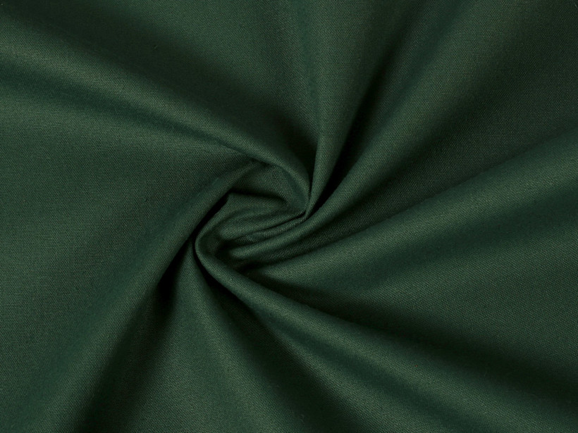 Bavlnená látka Mestral - tmavo zelená
