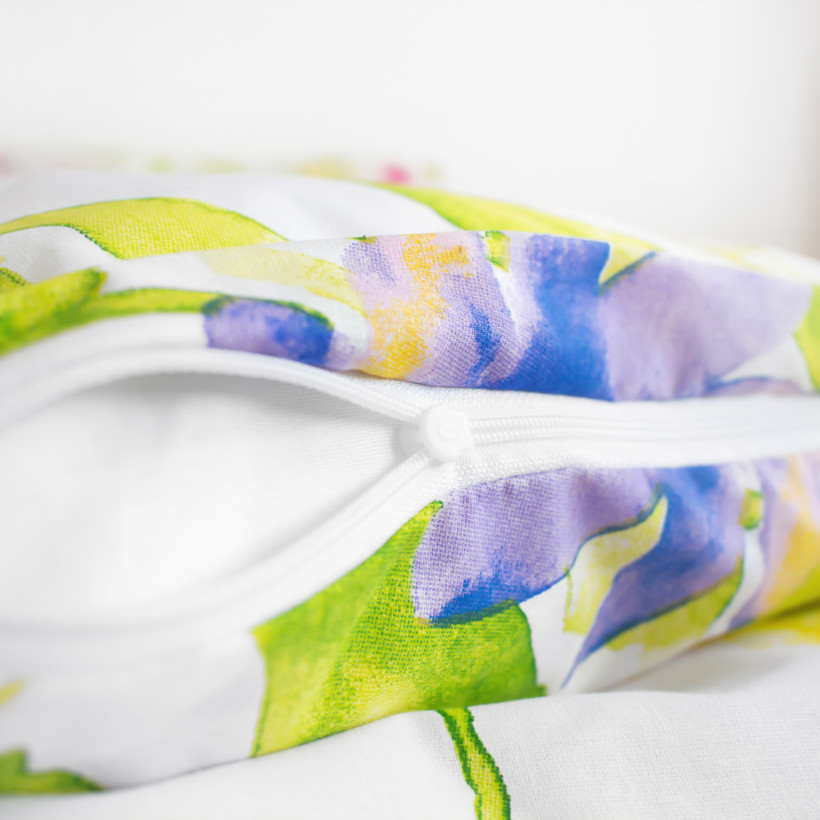 Bavlnené posteľné obliečky - akvarelové kvety