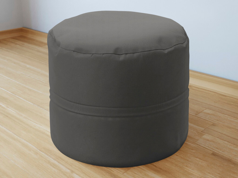 Bavlnený sedacie bobek 50x40 cm - tmavo sivý starý