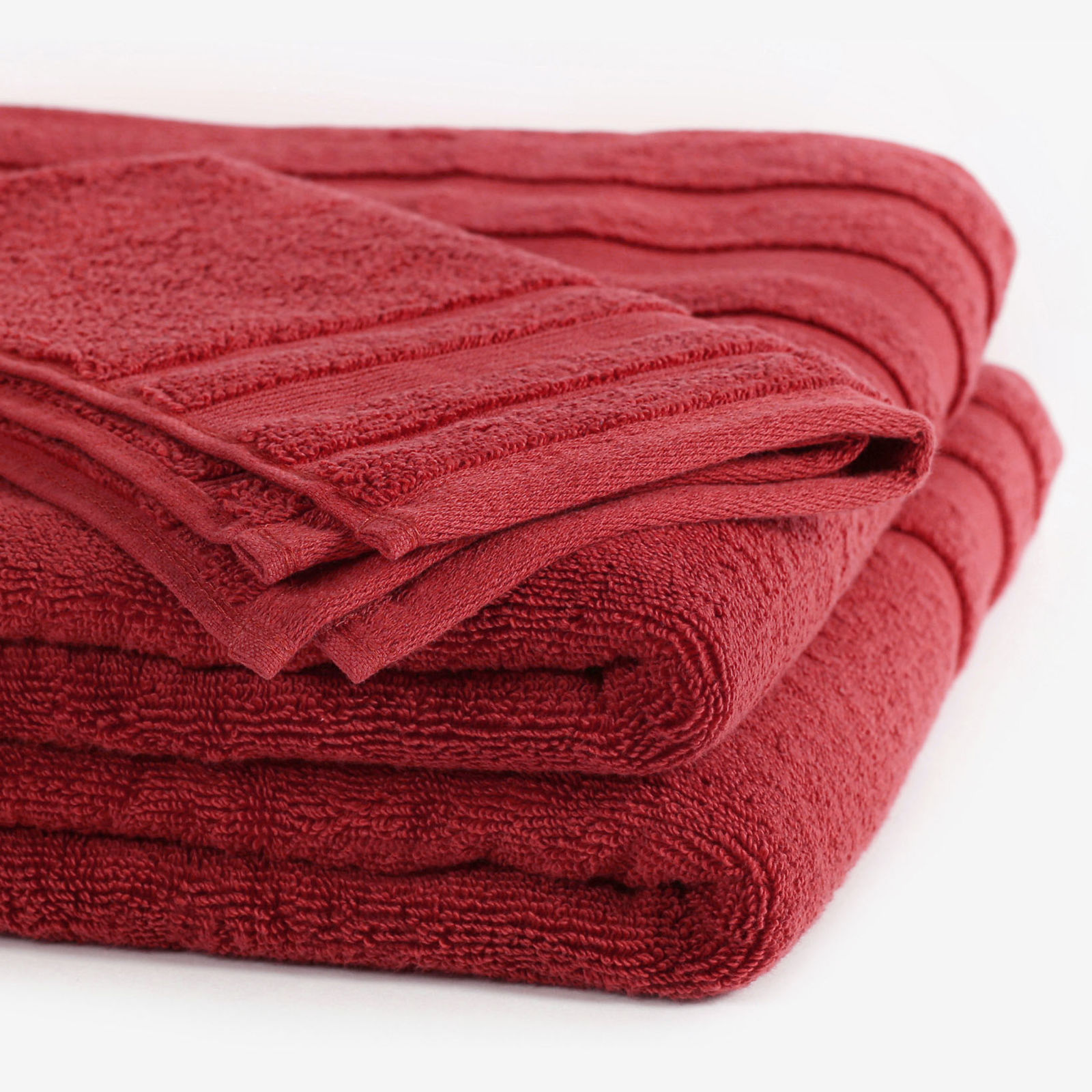 Hebký uterák z organickej bavlny - červený